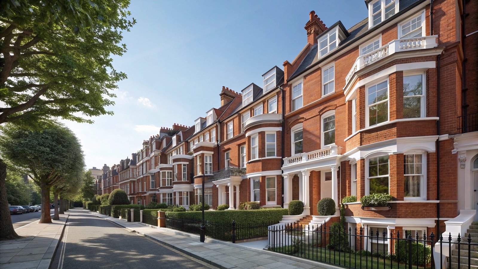 Victorian terraced houses in London
